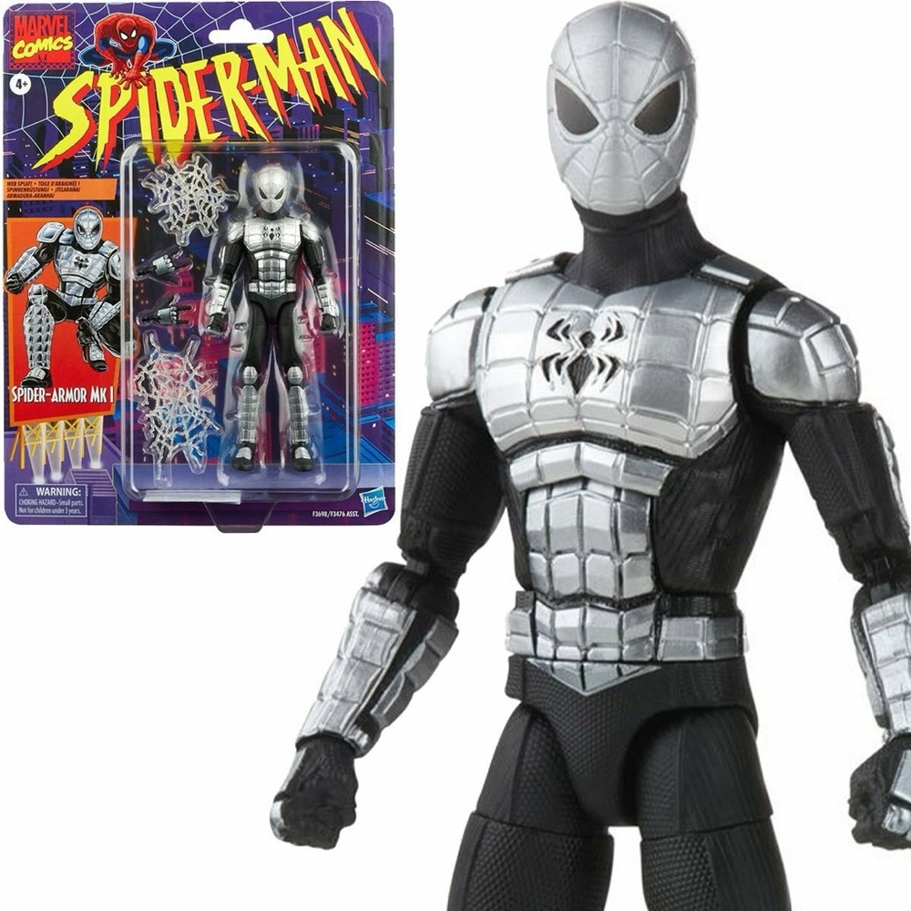 New Hasbro Marvel Legends Retro Spider- Armor MK- 1 6” Action Figure